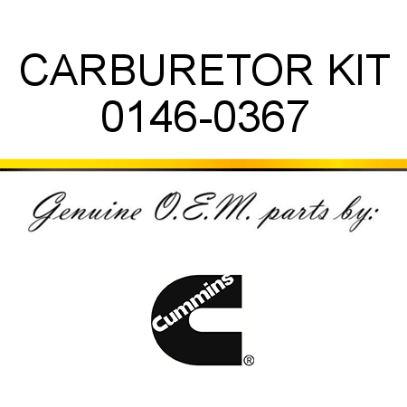 CARBURETOR KIT 0146-0367