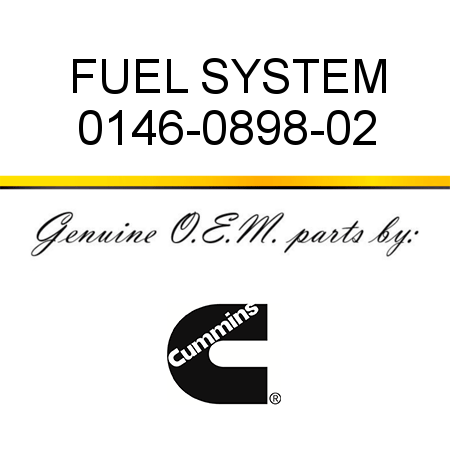 FUEL SYSTEM 0146-0898-02