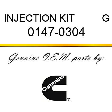 INJECTION KIT          G 0147-0304