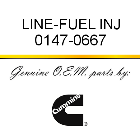 LINE-FUEL INJ 0147-0667