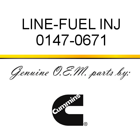 LINE-FUEL INJ 0147-0671