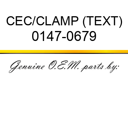 CEC/CLAMP (TEXT) 0147-0679
