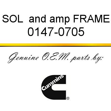SOL & FRAME 0147-0705