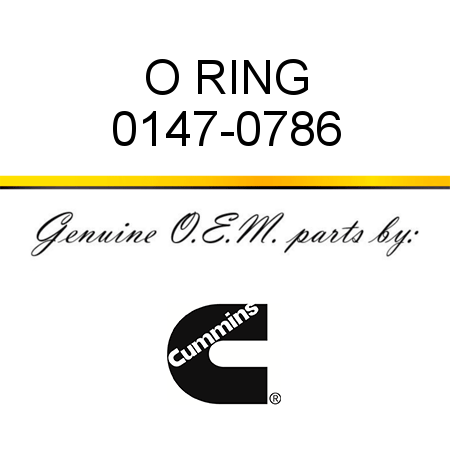 O RING 0147-0786
