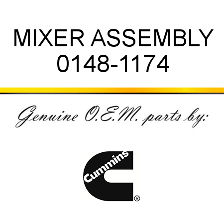 MIXER ASSEMBLY 0148-1174