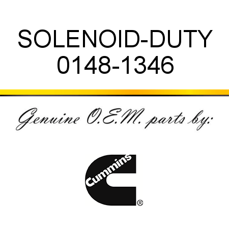 SOLENOID-DUTY 0148-1346