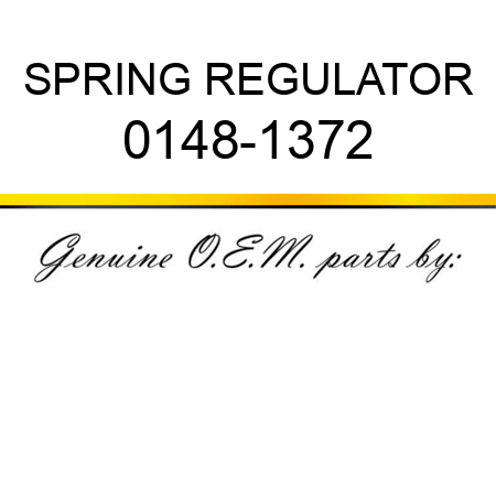 SPRING REGULATOR 0148-1372
