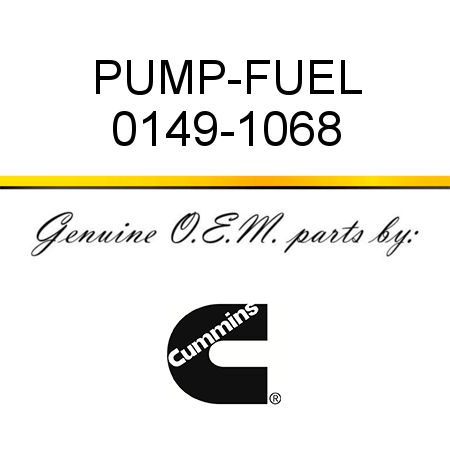 PUMP-FUEL 0149-1068