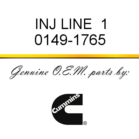 INJ LINE  1 0149-1765