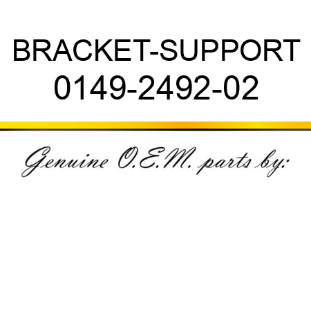 BRACKET-SUPPORT 0149-2492-02