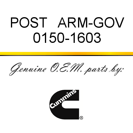 POST   ARM-GOV 0150-1603