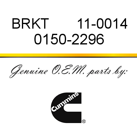 BRKT       11-0014 0150-2296