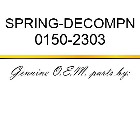 SPRING-DECOMPN 0150-2303