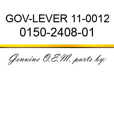 GOV-LEVER 11-0012 0150-2408-01