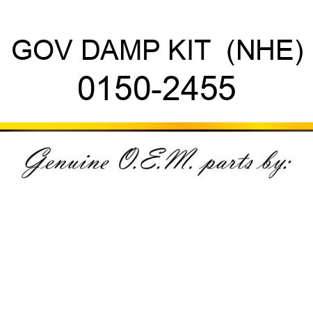 GOV DAMP KIT  (NHE) 0150-2455