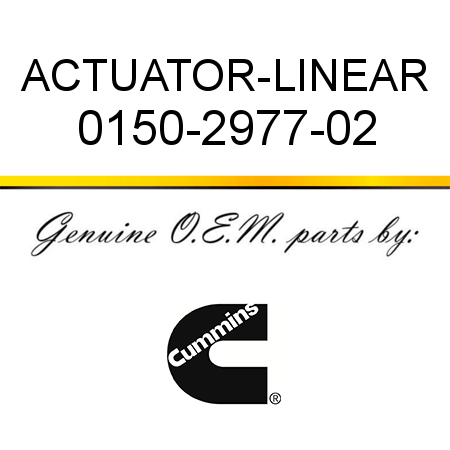 ACTUATOR-LINEAR 0150-2977-02