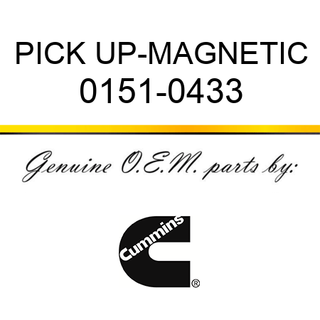 PICK UP-MAGNETIC 0151-0433