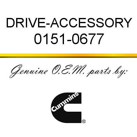 DRIVE-ACCESSORY 0151-0677