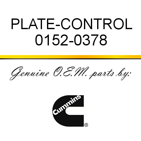 PLATE-CONTROL 0152-0378