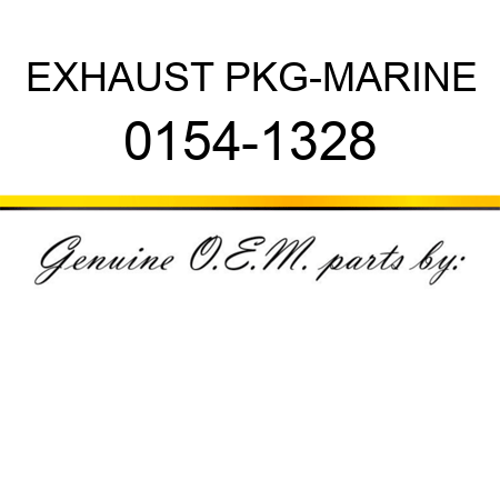 EXHAUST PKG-MARINE 0154-1328