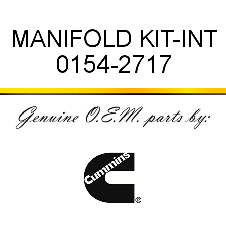 MANIFOLD KIT-INT 0154-2717