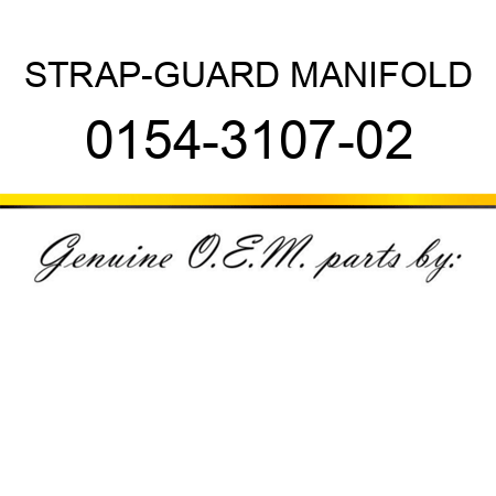 STRAP-GUARD MANIFOLD 0154-3107-02