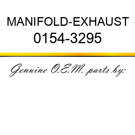 MANIFOLD-EXHAUST 0154-3295