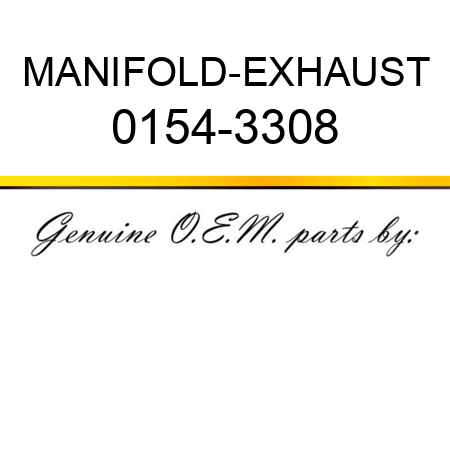 MANIFOLD-EXHAUST 0154-3308