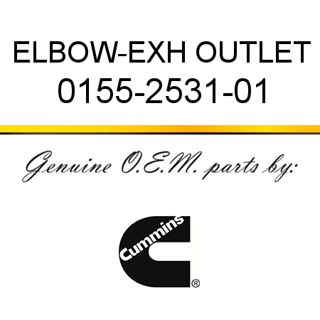 ELBOW-EXH OUTLET 0155-2531-01