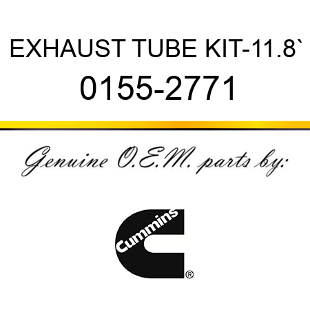 EXHAUST TUBE KIT-11.8` 0155-2771