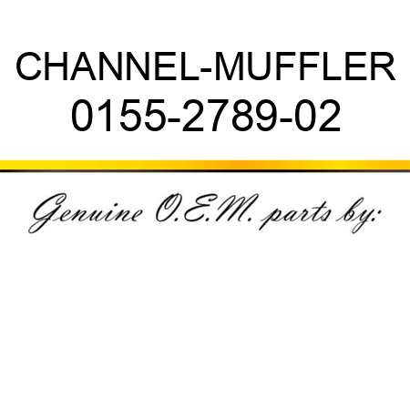 CHANNEL-MUFFLER 0155-2789-02