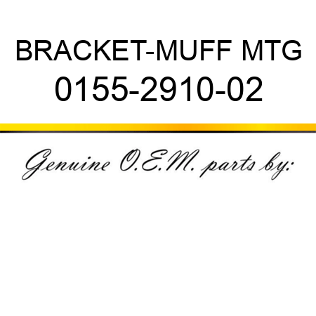 BRACKET-MUFF MTG 0155-2910-02