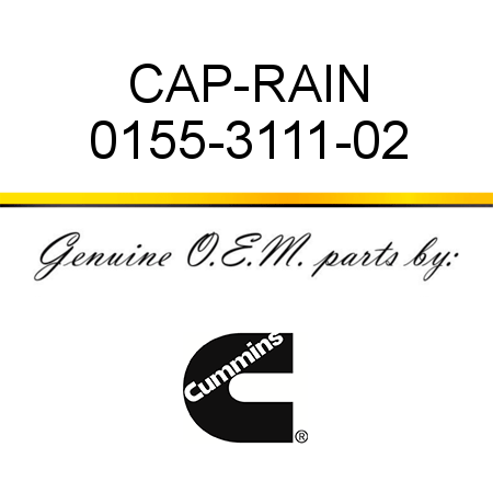 CAP-RAIN 0155-3111-02
