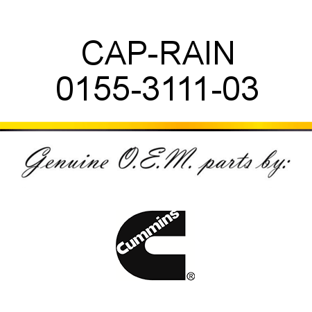 CAP-RAIN 0155-3111-03