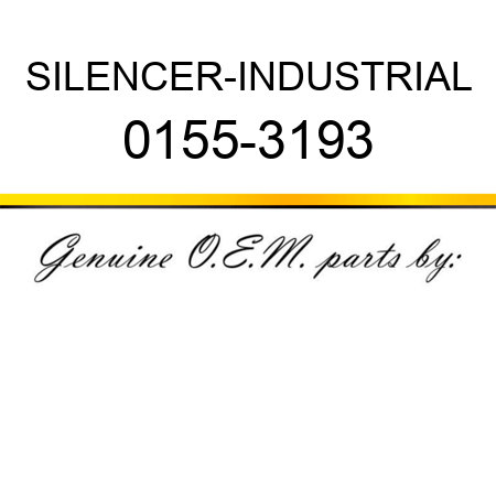 SILENCER-INDUSTRIAL 0155-3193