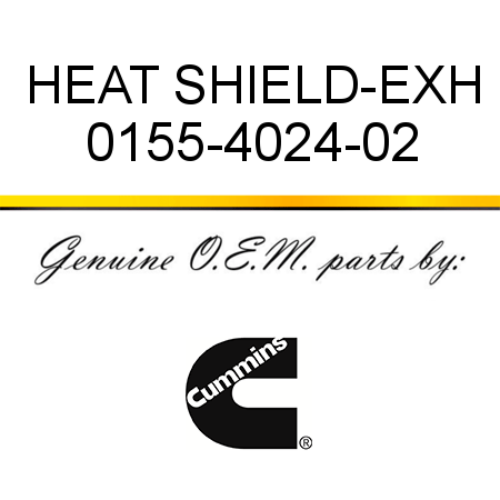 HEAT SHIELD-EXH 0155-4024-02