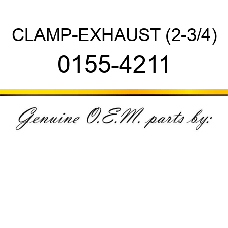 CLAMP-EXHAUST (2-3/4) 0155-4211