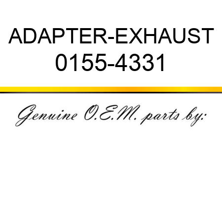 ADAPTER-EXHAUST 0155-4331