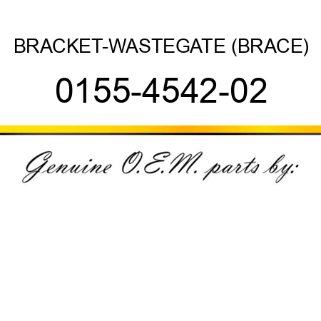BRACKET-WASTEGATE (BRACE) 0155-4542-02