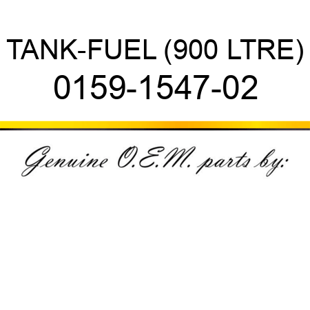 TANK-FUEL (900 LTRE) 0159-1547-02