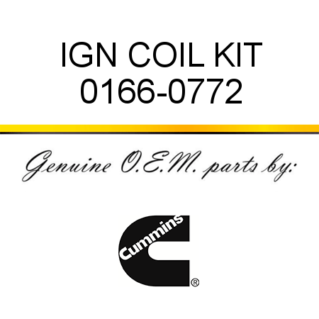 IGN COIL KIT 0166-0772