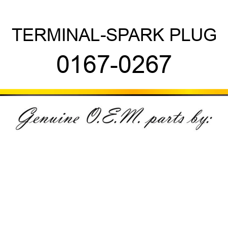 TERMINAL-SPARK PLUG 0167-0267