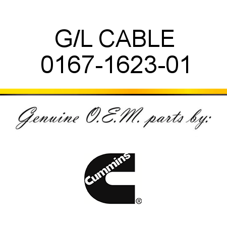 G/L CABLE 0167-1623-01