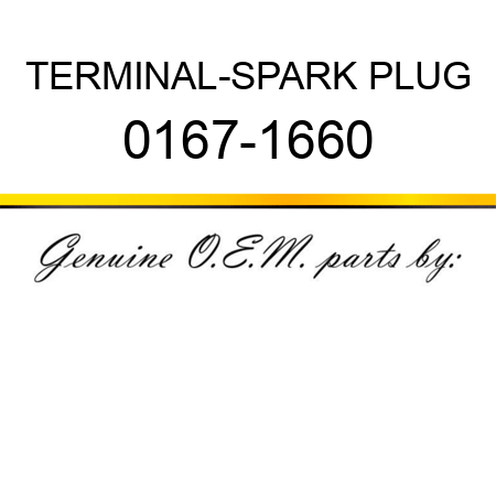 TERMINAL-SPARK PLUG 0167-1660