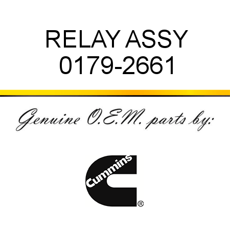 RELAY ASSY 0179-2661