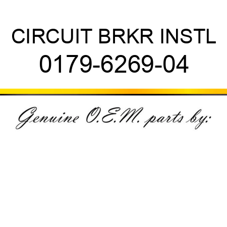 CIRCUIT BRKR INSTL 0179-6269-04