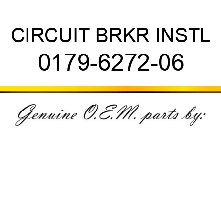 CIRCUIT BRKR INSTL 0179-6272-06
