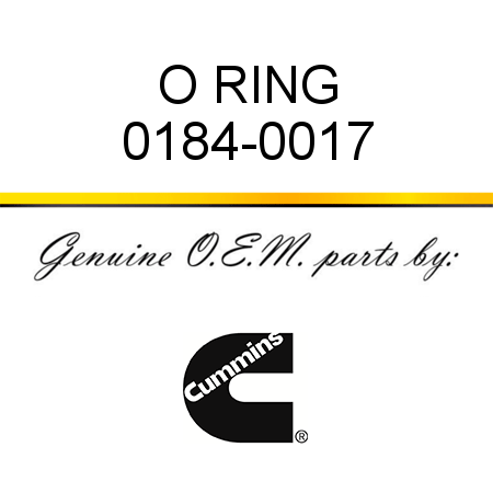O RING 0184-0017