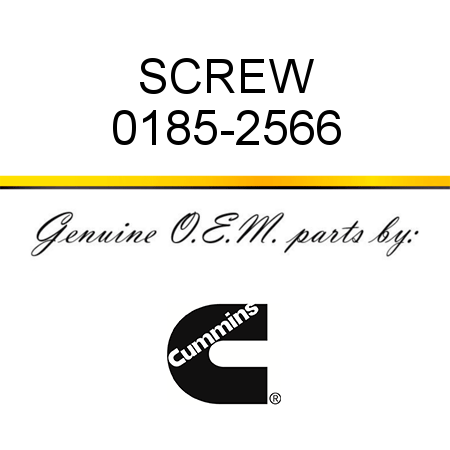 SCREW 0185-2566