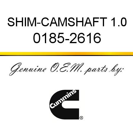 SHIM-CAMSHAFT 1.0 0185-2616